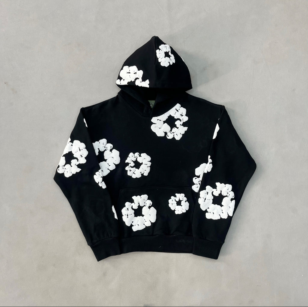 Denim Tear Cotton Wreath Hoodie