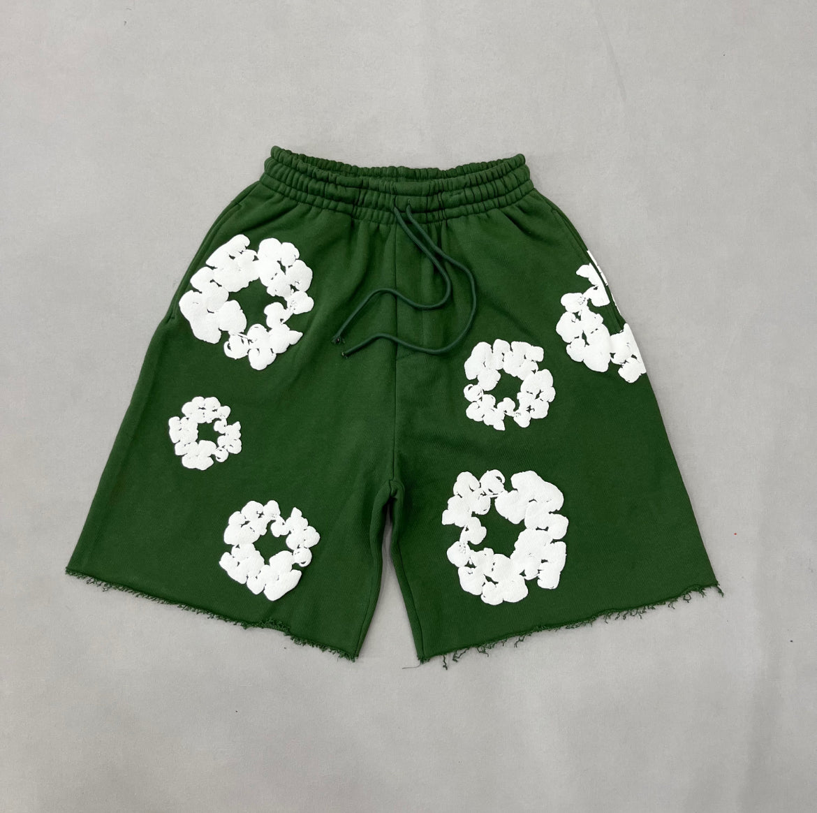 Denim Tear Cotton Wreath Shorts