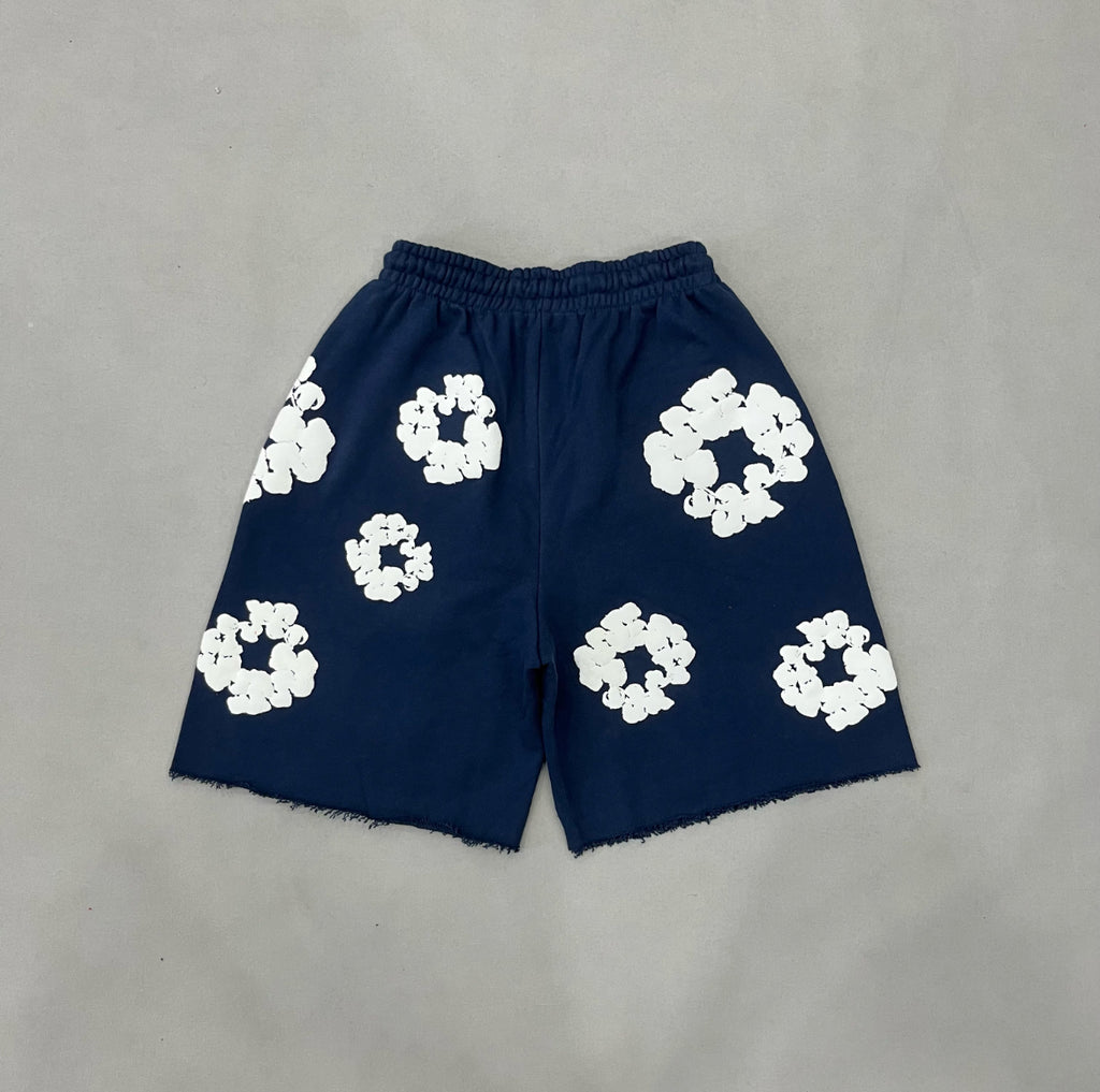 Denim Tear Cotton Wreath Shorts