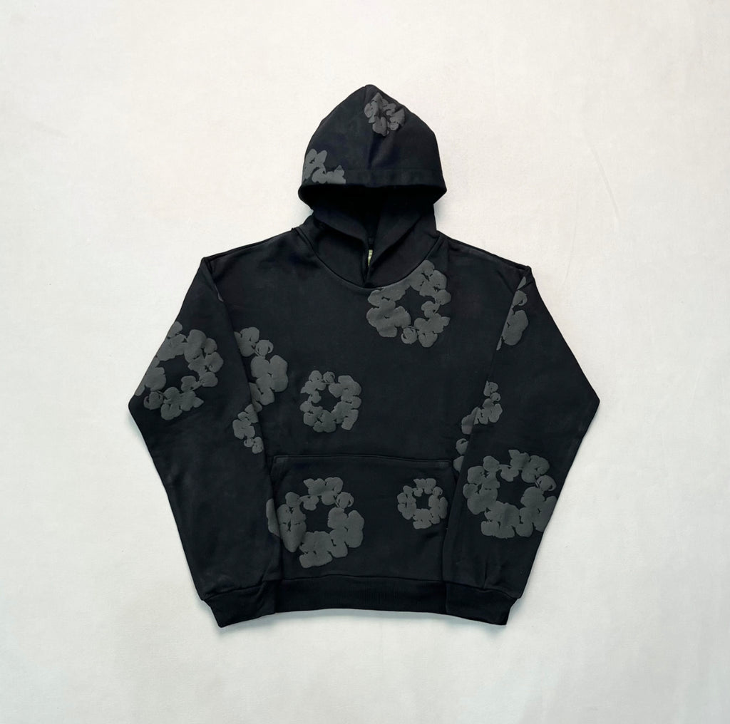 Denim Tear Cotton Wreath Hoodie
