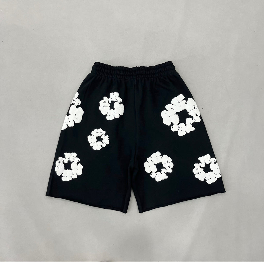 Denim Tear Cotton Wreath Shorts